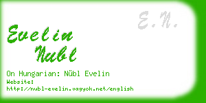 evelin nubl business card